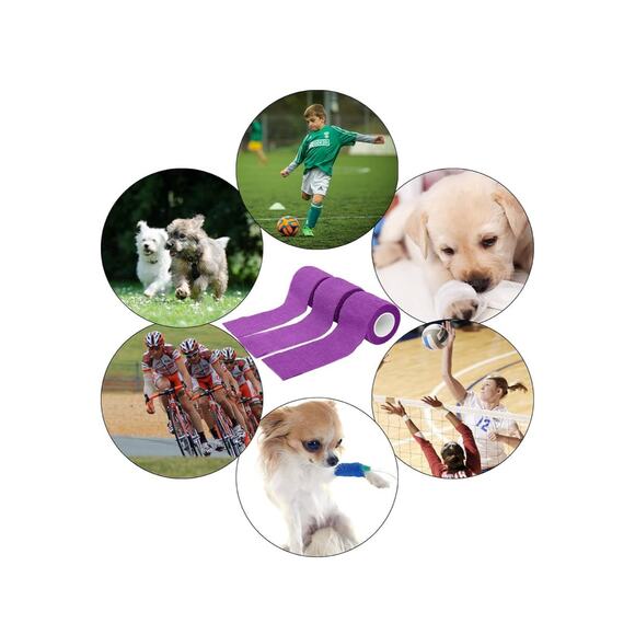 8pcs 2” Self Adhesive Bandage Wrap for Pets, Athletic, Sports first aid - Picture 7 of 8